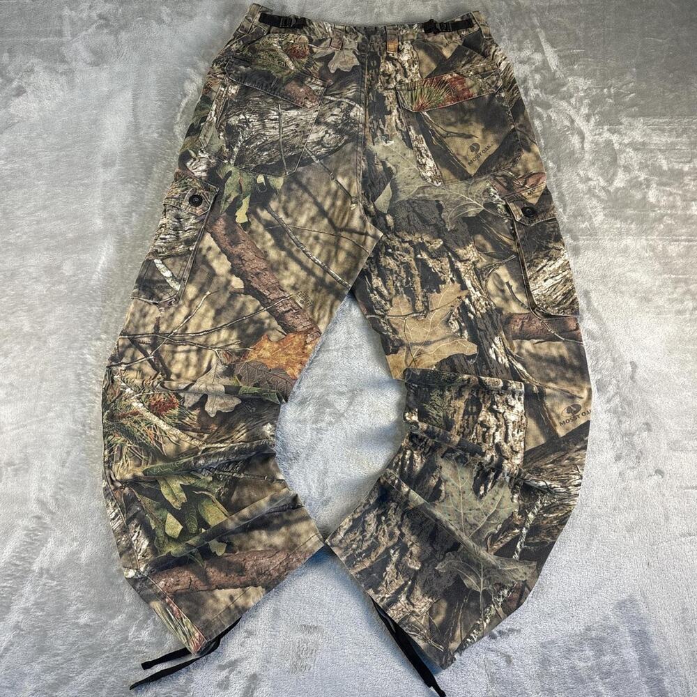 Walls Realtree Camo Cargo Pants Mens Large Hunting Outdoor Utility Distressed - Picture 2 of 8